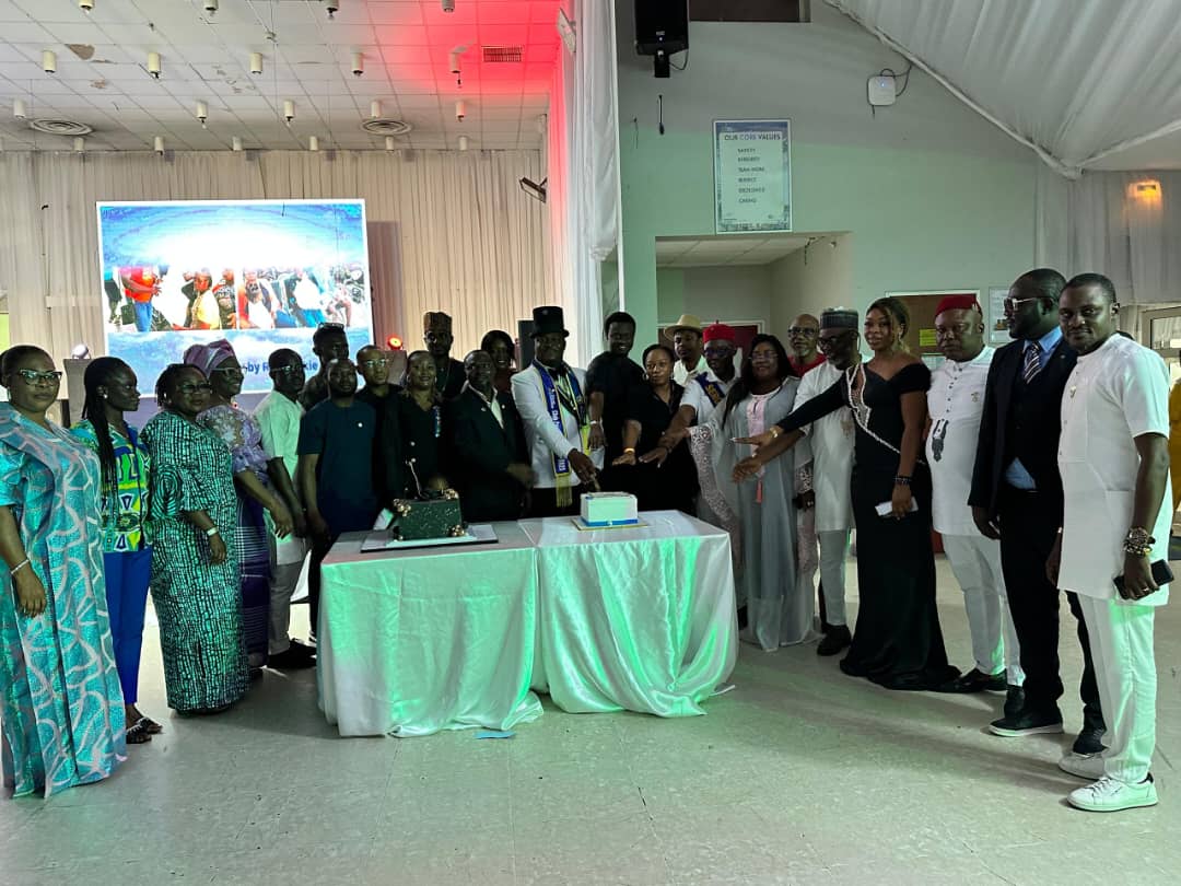 Members of the Rotary Club of Bonny Island at the fifth presidential installation